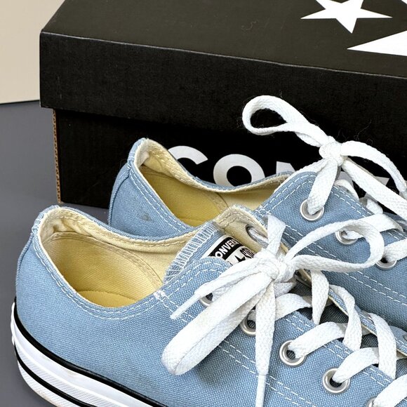 Converse Chuck Taylor All Star Low Washed Denim Sneakers Men’s 7.5 Women’s 9.5 w - Picture 6 of 10